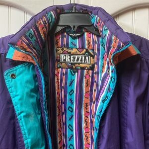 90s Bright Color Ski Jacket L Vintage Purple Puffer